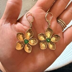 Flower Drop Earrings Stamped RLM SOHO